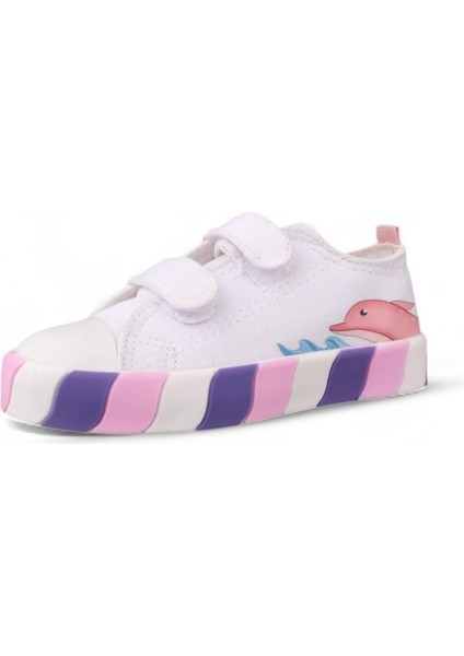 Çocuk Sneaker - Beyaz, Tekstil