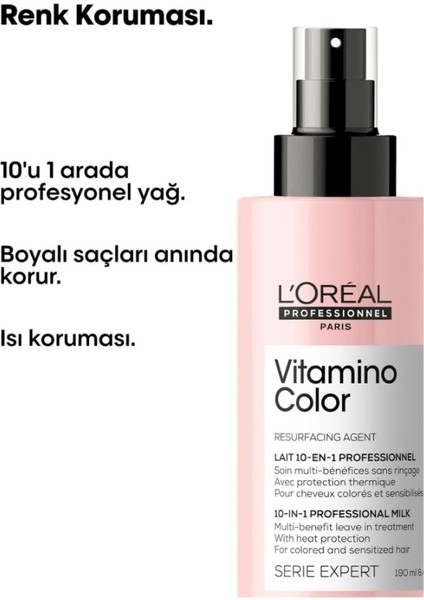Serie Expert Vitamino Color Boyalı Saçlara 10 Etkili Saç Bakım Spreyi 190 ml fiyatları