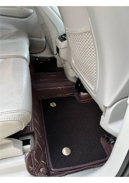 Volvo XC90 2015-2024 Arası 7 Kişilik Aracına Özel 8d Çift Katmanlı Havuzlu Paspas Takımı (Kahverengi) fırsatları