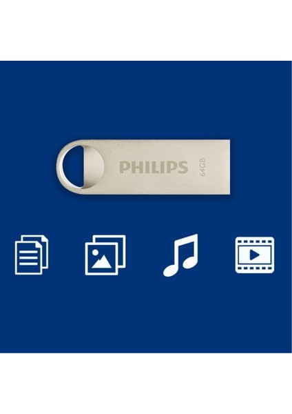 Moon 64 GB USB 2.0 Yüksek Hızlı Metal USB Flash Bellek modelleri