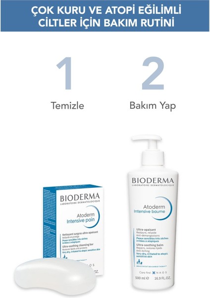 Atoderm Intensive Pain Çok kuru ve Atopi Eğilimli Ciltler için Nemlendirici Kalıp Temizleyici