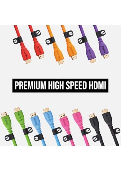 Hdmı-1.5 Premium Yüksek Hızlı HDMI Kablosu Ethernet (1.5m/5ft, Kırmızı) Lxshp 1055529