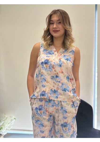 Kadın Çiçek Desenli Alt-Üst Takım fırsatları