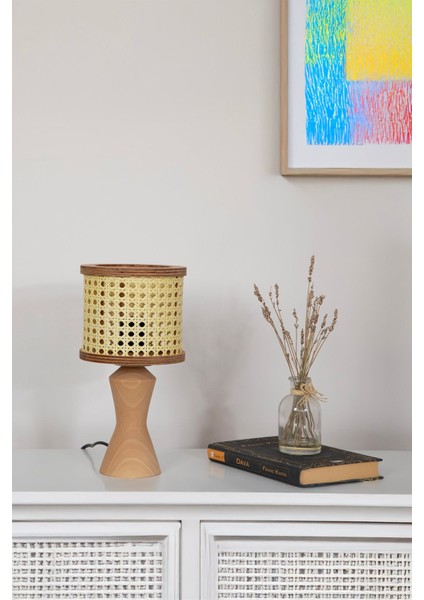 Istanbul Serisi Sufi Hazeranlı Ahşap Abajur