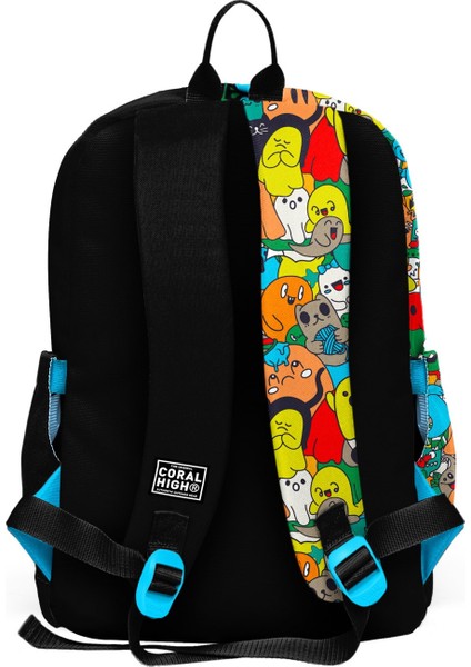Kids Siyah Karikatür Desenli 3’lü Okul Çanta Seti SET0123774 fırsatları