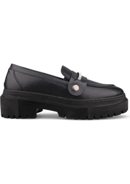 Kadın Sıyah Günlük Ayakkabı - Siyah, Deri fırsatları