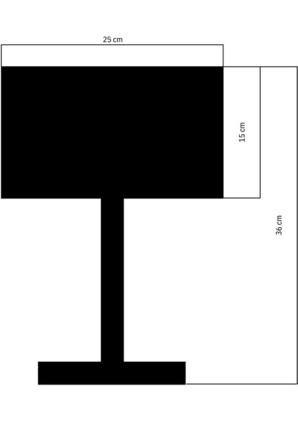 Vita Abajur Siyah-Krem (25X25X36 Cm) modelleri