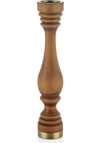 Seta Ahşap Petek Mumluk 9*9*48 cm