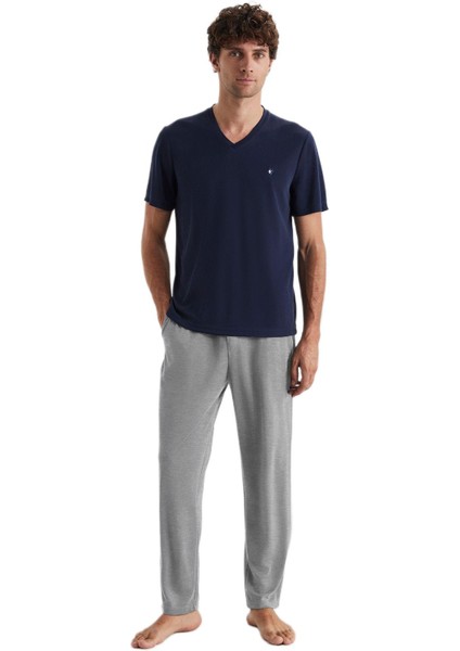Erkek Lacivert Pijama Takım 609