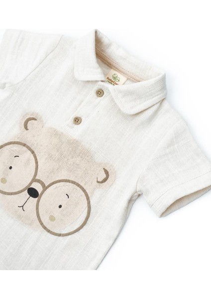Bebek 3'lü Salopet Müslin Takım %100 Pamuk - Yenidoğan - CSYM7102 indirimleri