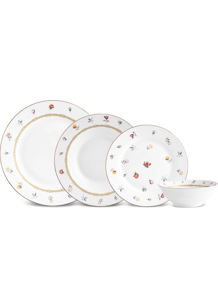 Floret 24 Parça 6 Kişilik Yemek Takımı