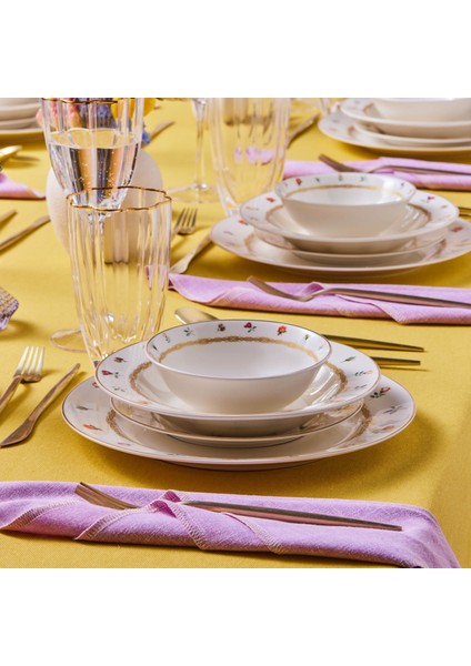 Floret 24 Parça 6 Kişilik Yemek Takımı