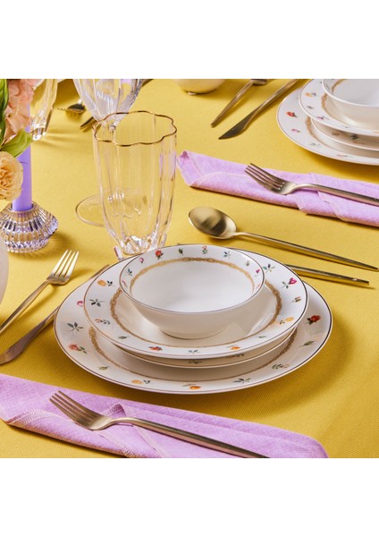 Floret 24 Parça 6 Kişilik Yemek Takımı