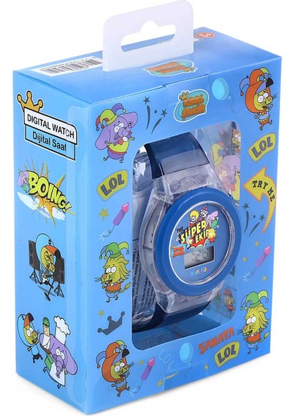 MiniFlak Lisanslı Kral Şakir KS7210 Mavi Işıklı Çocuk Kol Saati