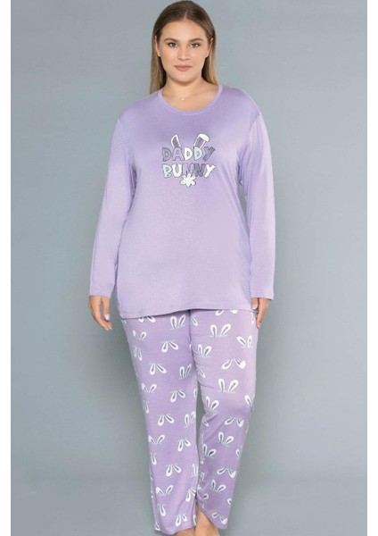 Büyük Beden Battal Viskon Uzun Kol Mevsimlik Pijama Takımı Flz B09-154 fiyatları