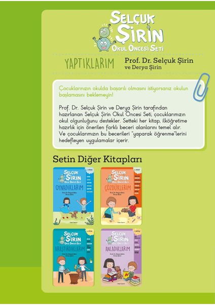 Selçuk Şirin Okul Öncesi Kutulu 5 Kitap Set - Selçuk Şirin – Derya Şirin
