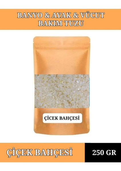 Çiçek Bahçesi Banyo Tuz 250 gr Küvet & Jakuzi Tuzu Ayak Bakım Manikür & Pedikür Tuzu Çiçek Kokulu