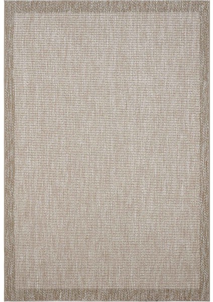Smart 2003 Bej Kilim Halı Makinede Yıkanabilir İnce Kaymaz Taban Halı Dokuma Yazlık Balkon Kilimi