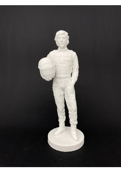 Ayrton Senna Büst Formula 1 Pilotu Senna Büst 20 cm Yarış Pilotu Senna Heykel