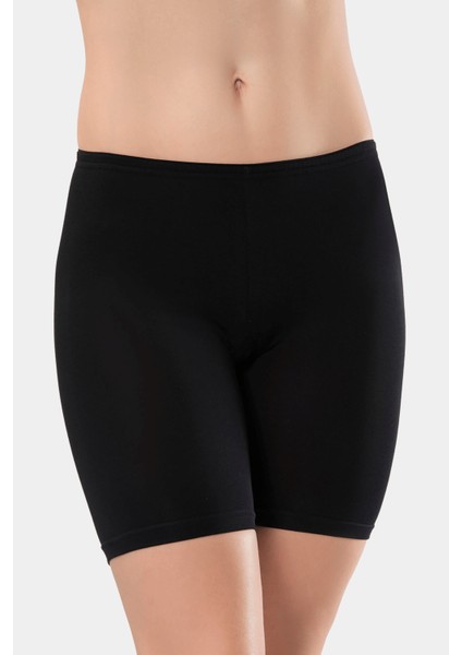 Kadın Likralı Uzun Şort 980/SIYAH