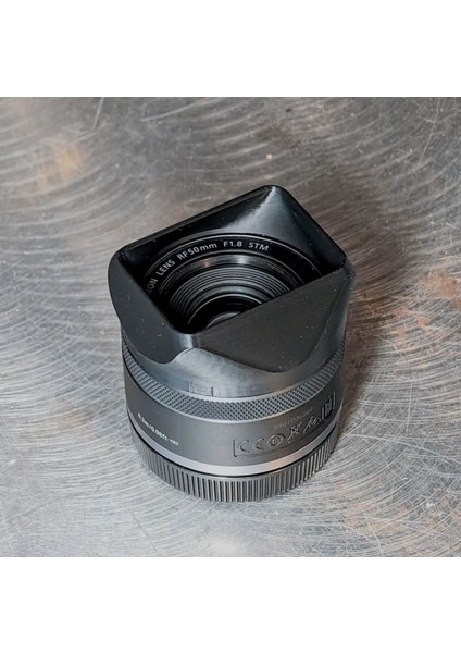 CAN0N 50MM F1.8 Rf Lens Parasoley Siyah / Tek Ebat