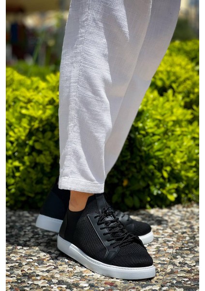 KB-112 Kuback Siyah Triko Bağcıklı Günlük Erkek Ayakkabı