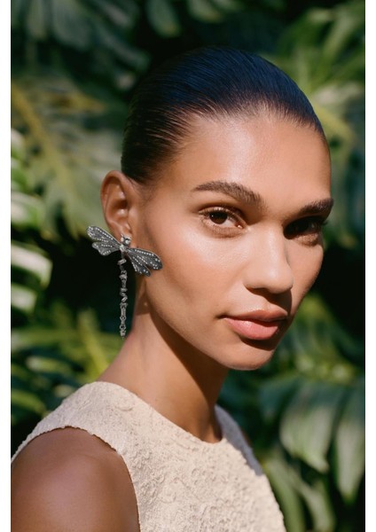 Parlak Taşlı Yusufçuk Küpe modelleri