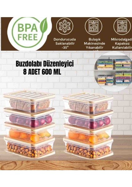 Buzdolabı Düzenleyici buzluk saklama kabı mikrodalga kabı kahvaltılık