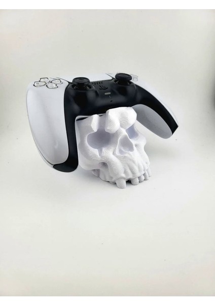 Ps5 Kafatası Oyun Kol Standı Beyaz / Tek Ebat
