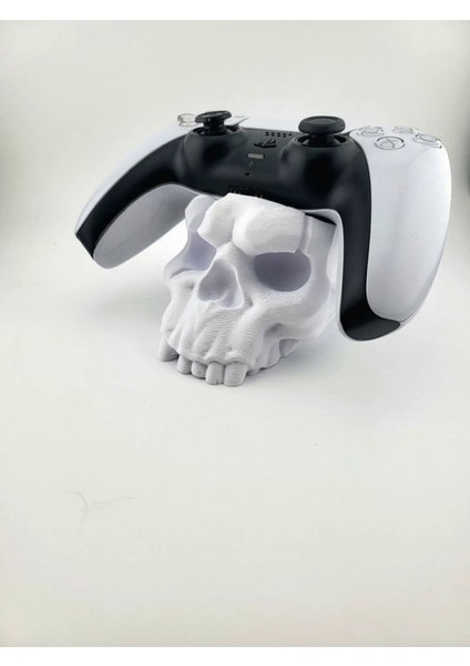 Ps5 Kafatası Oyun Kol Standı Beyaz / Tek Ebat