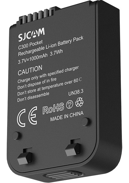 C300 & C300 Pocket Uyumlu 1000MAH Şarj Edilebilir Lityum Batarya Siyah fiyatları
