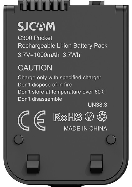 C300 & C300 Pocket Uyumlu 1000MAH Şarj Edilebilir Lityum Batarya Siyah fırsatları