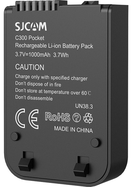 C300 & C300 Pocket Uyumlu 1000MAH Şarj Edilebilir Lityum Batarya Siyah indirimleri