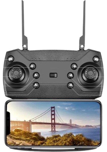 E99 Pro Rc Drone 4K Hd Kamera Katlanabilir Wıfı Fpv Yüksek Performans Siyah Kumandalı Geniş Açı Profesyonel Ufak