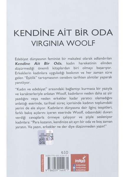 Kendine Ait Bir Oda - Virginia Woolf