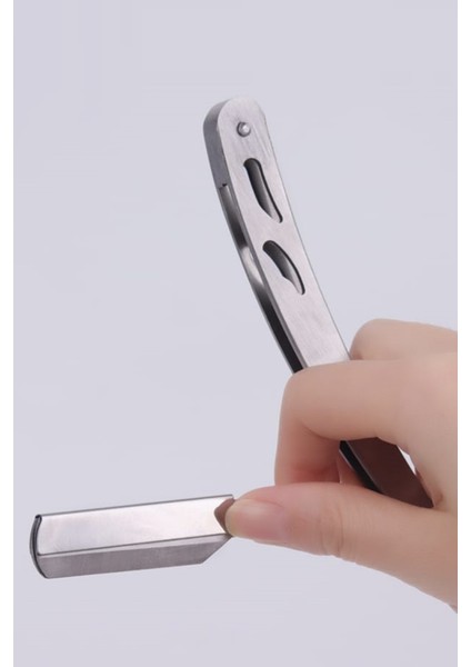 Shave Q7 Full Metal Manuel Tıraş Makinesi + U3 Full Metal Ustura + 20'li Platinum Yaprak Jilet