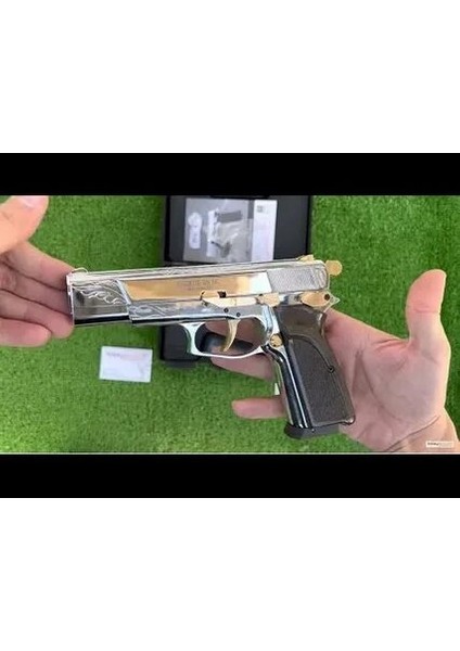 Es 66 Parlak Beyaz Altın Işlemeli Havalı Airsoft