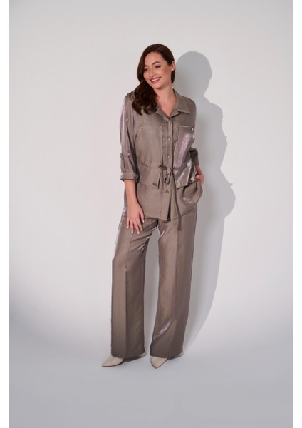 Büyük Beden Beli Lastik Detaylı Pantolon fiyatları