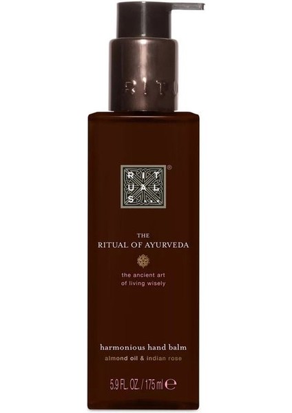 The Rituals Of Ayurveda El Bakım Kremi 175 ml Rice Almond Oil & Indian Rose Flower