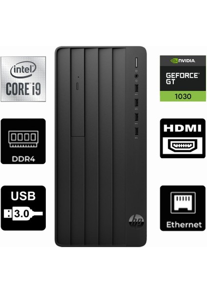 Protower 290 G9 Intel I9-12900K 6B2U8EA-894 8gb 4tb Msı Gt 1030 4GB Windows 11 Pro Masaüstü Bilgisayar