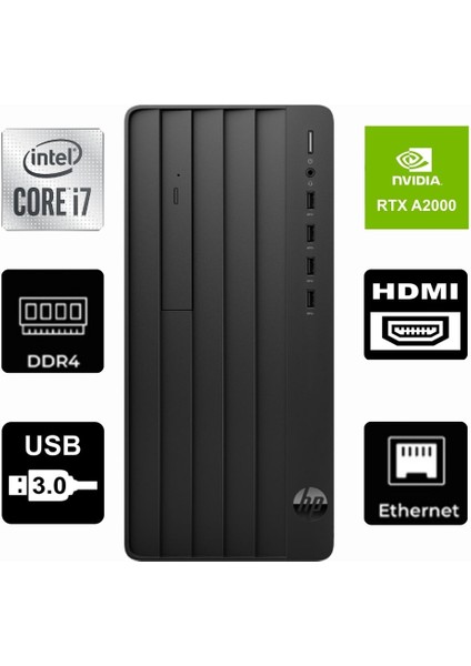 Protower 290 G9 Intel I7-12700KF 6B2U8EA-687 32GB 1tb A2000 12 GB Windows 11 Pro Masaüstü Bilgisayar