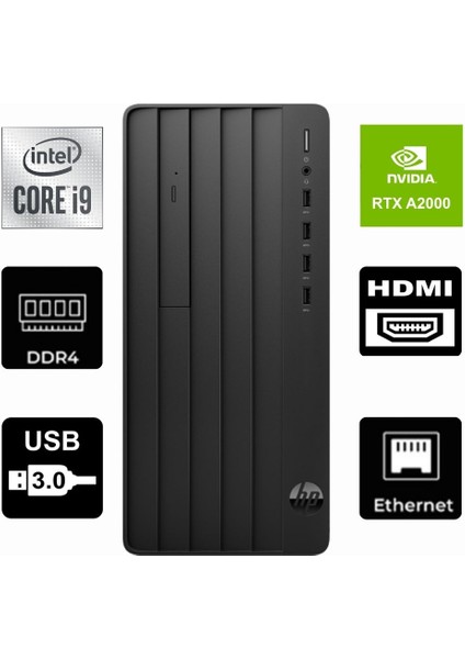 Protower 290 G9 Intel I9-12900K 6B2U8EA-838 64GB 1tb A2000 12 GB Windows 11 Pro Masaüstü Bilgisayar