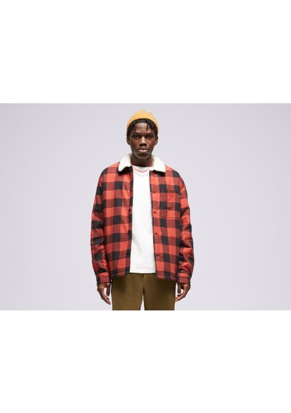 Tfo Buffalo Plaid Sherpa Lined Overshirt