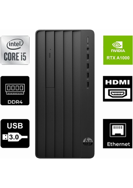 Protower 290 G9 Intel® Core I5-12500 6B2U8EA-500 16GB 256GB A1000 8 GB Windows 11 Pro Masaüstü Bilgisayar