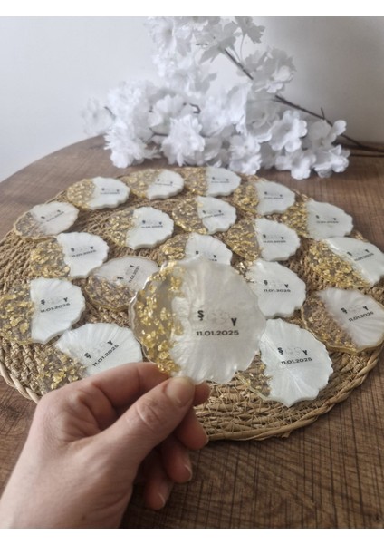 Epoksi Magnet/ Söz,nişa,kına Gecesi,nikah ve Doğum Hediyelikleri/ 15 Adet