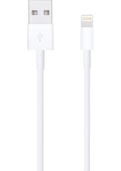 M2 Tec 2'si 1 Arada Şarj Seti Apple iPhone Ipod ve iPad Modelleri Lightning Usb-A Için Şarj Kablosu Beyaz 5W 1A 100CM modelleri