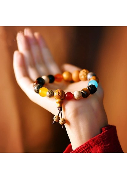 Lingyin Onsekiz Tohumları Bilezik Beşinci Nesil Çok Tabanlı Boncuk 18 Tohum Bodhi Tespih Transferi Erkek ve Kadın Wenwan Budist Boncuk (Yurt Dışından)