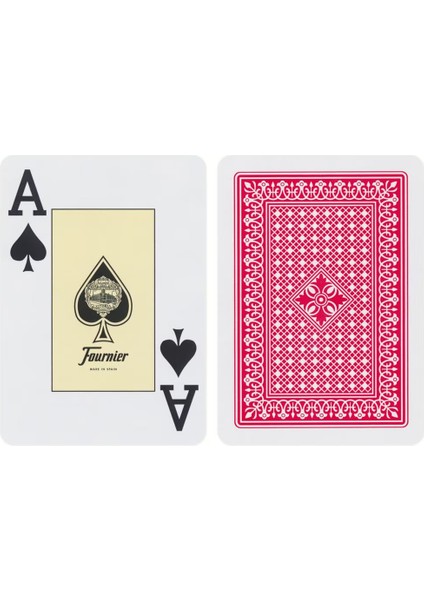 Fournier Poker Oyun Kartları Nº 818, Jumbo Endeks-Kırmızı fırsatları