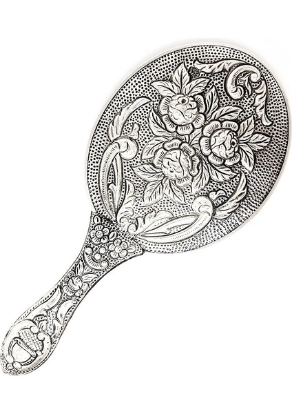 Üçlü Lale Gümüş El Aynası