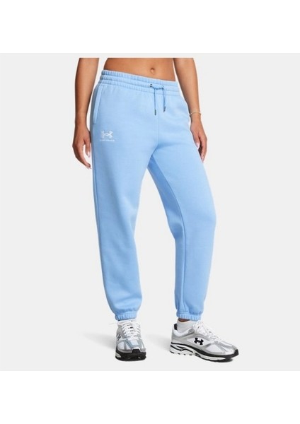 Essential Fleece Joggers Kadın Mavi Eşofman Altı